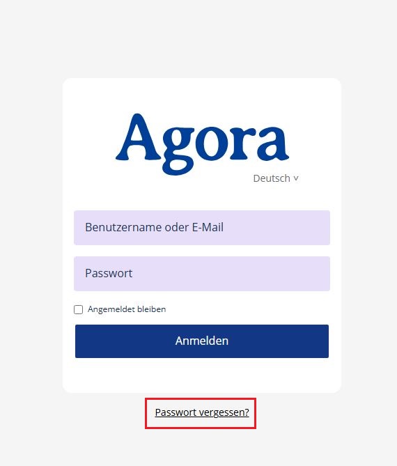 Fenster zur Eingabe des Benutzernamens