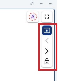 Werkzeugleiste während der Präsentation